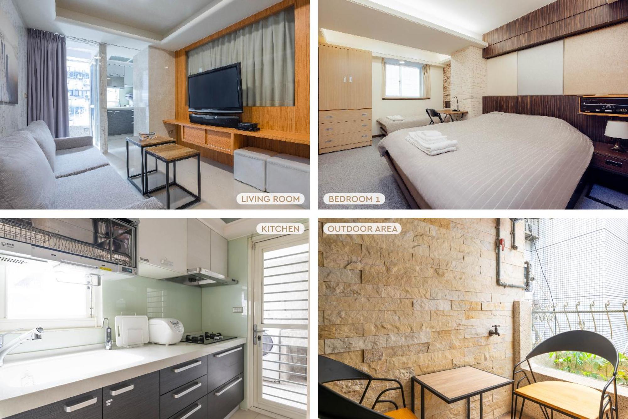 Comfy & Central 2B1B, Sleeps 5, 3Min To Daan Mrt 舒適市中心 2房1衛 睡5人 3分到大安站 Taipeh Exterior foto